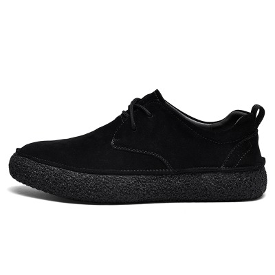 Men suede leather shoes 2307 black